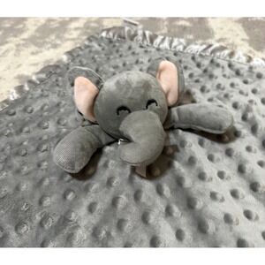 Pro Goleem Gray Elephant Satin Lovey/Security Blanket